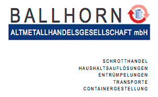 BALLHORN Altmetallhandelsgesellschaft mbH in Hessisch Oldendorf - Logo