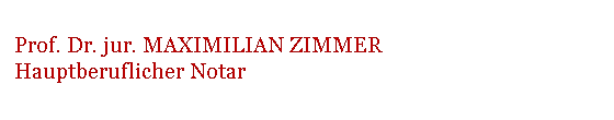 Zimmer Maximilian Prof. Dr. jur. in Wernigerode - Logo