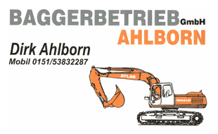 Baggerbetrieb Ahlborn GmbH BAGGER-, ERD- & TIEFBAUARBEITEN ALLER ART in Duderstadt - Logo