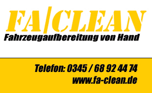 Fa. Clean - Fahrzeugaufbereitung von Hand - Inh. Marko Erler in Halle (Saale) - Logo