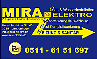 MIRA ELEKTRO-Heizung & Sanitär GmbH, Mijaz Ramdedovic in Langenhagen - Logo