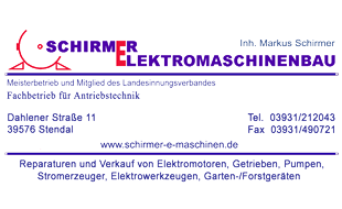 Schirmer Elektromaschinenbau in Stendal - Logo