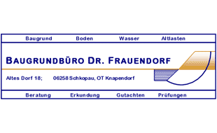 Baugrundbüro Dr. Frauendorf in Schkopau - Logo