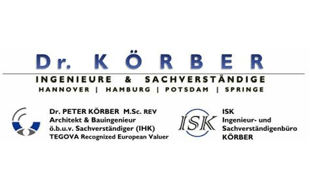 Dr. Dipl. Ing. Architekt Peter Körber M.Sc. REV ö.b.u.v. Sachverständiger in Hannover - Logo