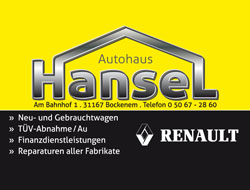 FirmenlogoAutohaus Hansel Bockenem