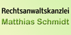 Kundenlogo von Matthias Schmidt Rechtsanwalt