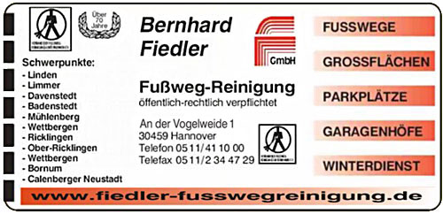 Bernhard Fiedler GmbH in Hannover - Logo
