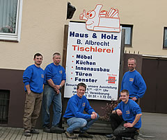 Team der Tischlerei B. Albrecht aus Hameln