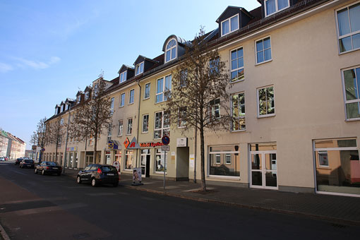 Seitenansicht unserer City-Pension