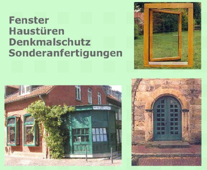 Fenster, Haustüren, Denkmalschutz und Sonderanfertigungen