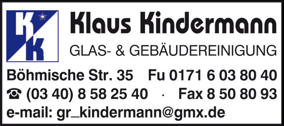 Glas- und Gebäudereinigung Klaus Kindermann