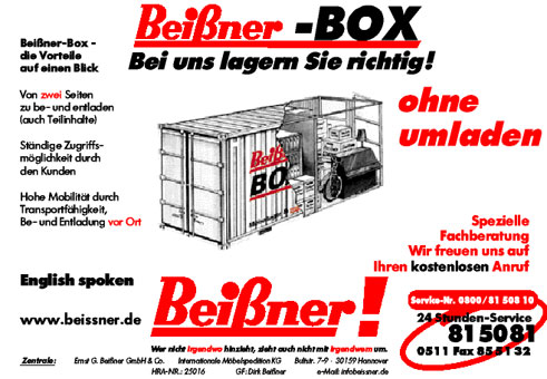 Beißner GmbH & Co. Internationale Möbelspedition KG Ernst G. Beißner GmbH & Co. Internationale Möbelspedition KG Ernst G.
