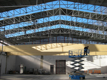Auch Stahlkonstruktionen für Industriehallen führen wir gerne für Sie aus