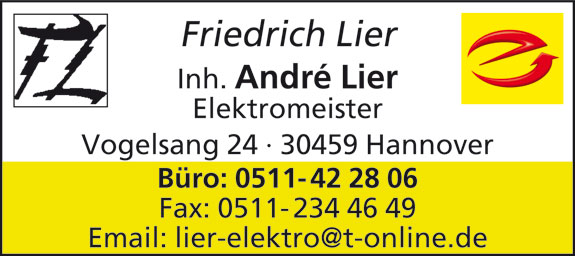Friedrich Lier Inh. André Lier in Hannover