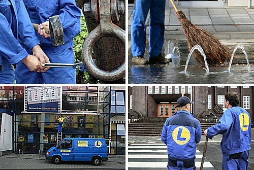 Wir bieten u.a. Gehwegreinigung, Gebäudereinigung, Winterdienst,
Treppenhausreinigung