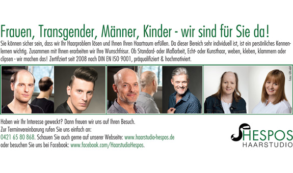 Wir lösen Ihre Haarprobleme. Wir lösen Ihre Haarprobleme.