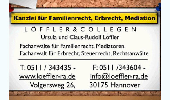 Ursula Löffler & Collegen, Kanzlei für Familienrecht, Erbrecht und Mediation