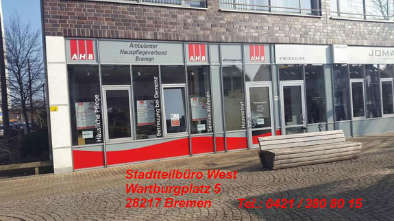 Hauspflege, Krankenpflege, Kinderpflege - Stadtteilbüro West