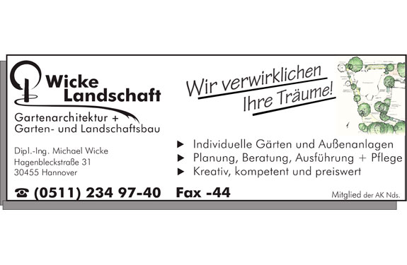 Das Team von Wicke Gärten ist Ihr qualifizierter Partner Das Team von Wicke Gärten ist Ihr qualifizierter Partner