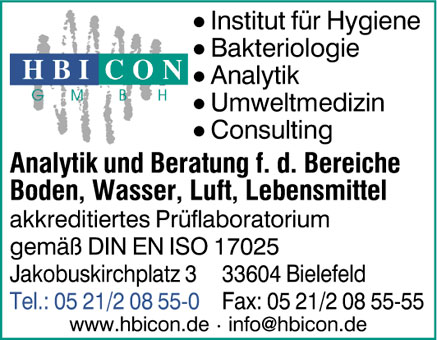 Visitenkarte der HBICON GmbH