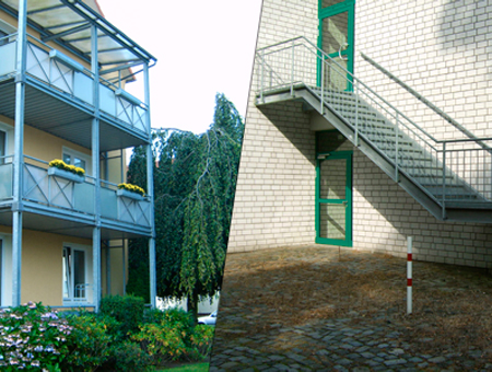 Stahlarbeiten wie Treppen, Träger für den Alt- und Neubau, Balkone