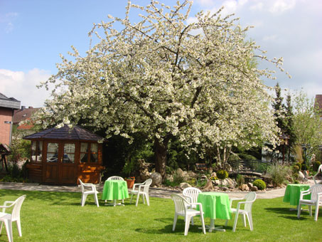 unser Garten im Sommer lädt zum Verweilen ein