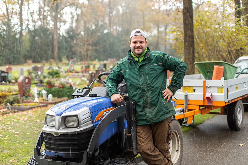 Beispiel für Trauerfloristik