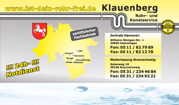 Klauenberg GmbH Rohr- und Kanalservice Klauenberg GmbH Rohr- und Kanalservice