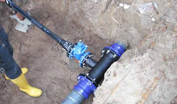 Reparatur Trinkwasserleitung