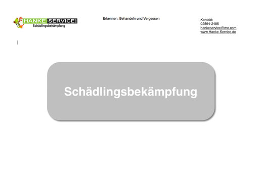 Schädlingsbekämpfung