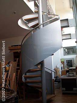 Eien Wendeltreppe von Metallwerkstatt Siebert