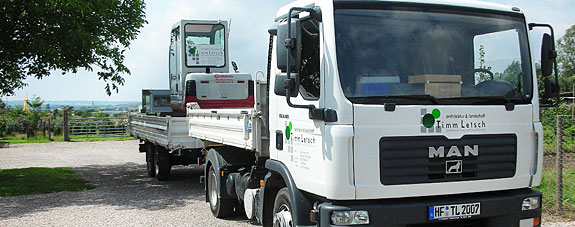 Wir übernehmen sämtlichen Transport von Schüttgütern, Baustoffen, Pflanzen und Maschinen.