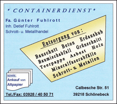 Kundenfoto 1 Entsorgungsfachbetrieb Günter Fuhlrott