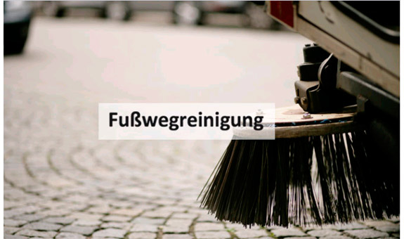 Fußwegreinigung Fußwegreinigung