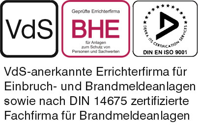 Die Elmar Höink GmbH ist eine VdS-anerkannte Errichterfirma für Einbruch- und Brandmeldeanlagen.