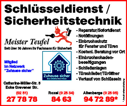 Seit über 35 Jahren Ihr Fachmann für Sicherheit