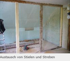 Hier werden Stiele und Streben ausgetauscht Hier werden Stiele und Streben ausgetauscht