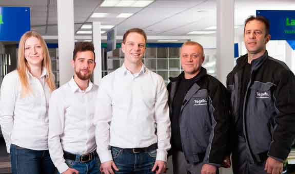Das Team von Tegels Fliesenfachgeschäft in Güterloh Das Team von Tegels Fliesenfachgeschäft in Güterloh