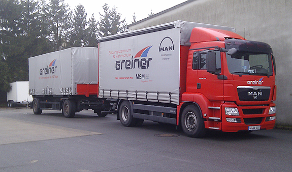 Schulungsfahrzeug für den Führerschein Klasse C / CE - Fahrschule Greiner aus Gifhorn