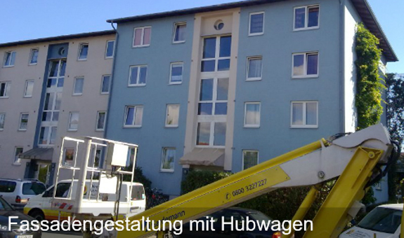 Fassadengestaltung mit Hubwagen Fassadengestaltung mit Hubwagen