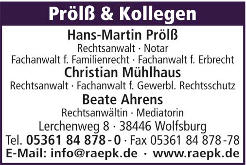 Prölß & Kollegen, Rechtsanwälte/Fachanwälte/Notare