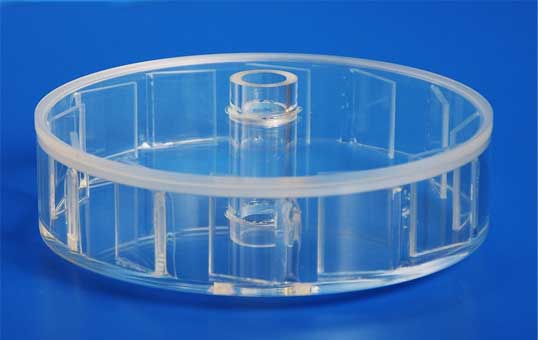 Behälter aus Plexiglas für die wissenschaftliche Anwendung