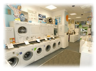 Verkaufsraum Waschmaschine