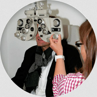 Ermittlung der Sehstärke für Schießbrillen