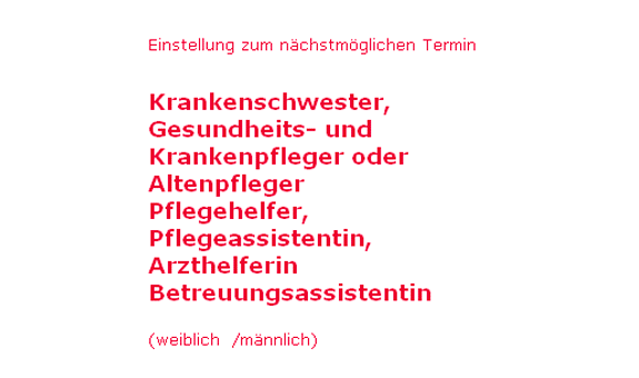 Unsere Stellenangebote Unsere Stellenangebote