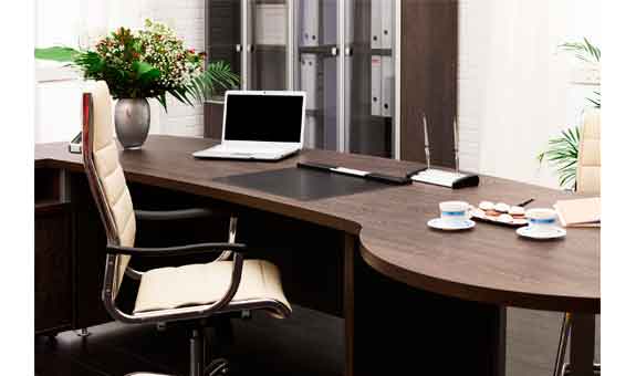 Zweckorientierte und repräsentative Büromöbel und Büroeinrichtung