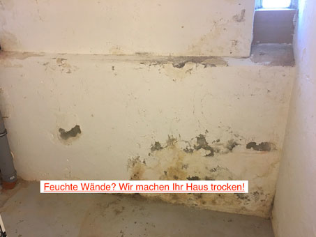 Verfärbungen im Putz durch feuchte Wände Verfärbungen im Putz durch feuchte Wände