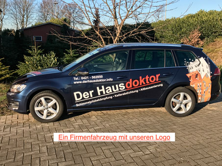 Firmenfahrzeug mit unserem Logo - Der Hausdoktor Firmenfahrzeug mit unserem Logo - Der Hausdoktor