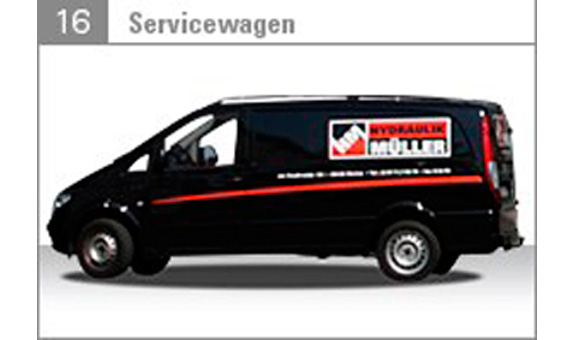 Wir unterstützen Sie vor Ort mit unserem Servicewagen. Wir unterstützen Sie vor Ort mit unserem Servicewagen.