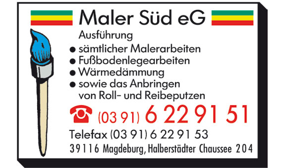 Maler Süd e.G. Maler Süd e.G.